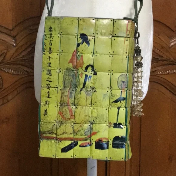 Uniquely Hand Painted Crossbody Bag - Picture 5 of 11